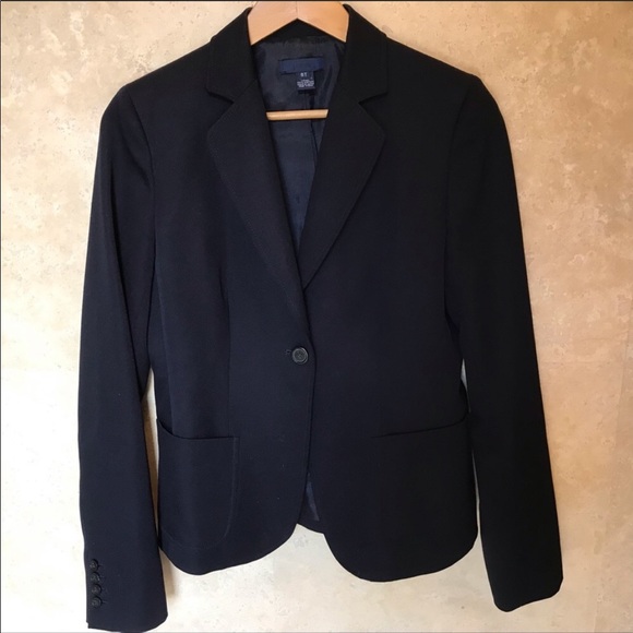 J.Crew NavyBlue One Button Classic Soft Wool Blazer size Small - Picture 2 of 3